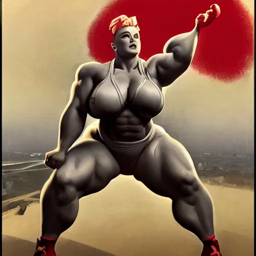 Prompt: socialist realism propaganda poster painting of thick female bodybuilder zarya from overwatch as pikachu, socialist realism, highly detailed, intricate, digital painting, artstation, sharp focus, illustration, art by jakub rozalski, greg rutkowski, artgerm, tan zi and ayanamikodon and alphonse mucha and wlop