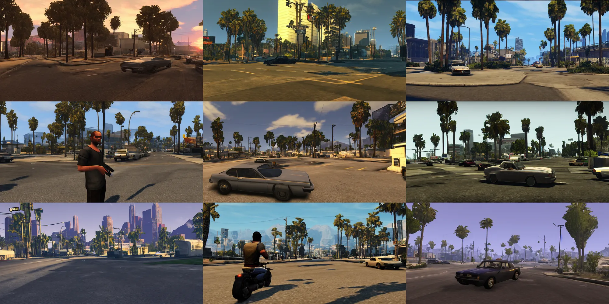 Prompt: grand theft auto screenshot taken within dreamy world section of the game