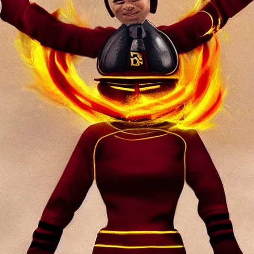 Image similar to berry bee benson fire bending