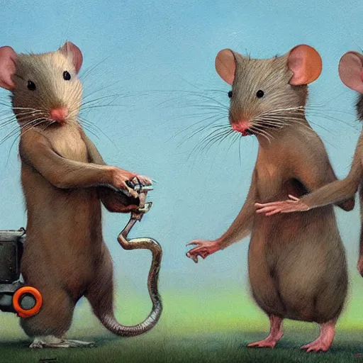 Image similar to Rodent technologies, by Esao Andrews