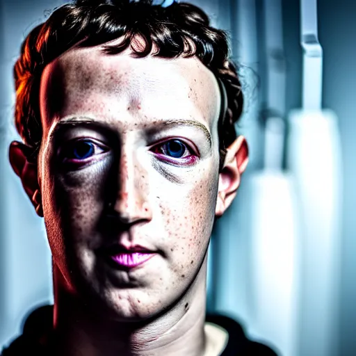 Image similar to cyberpunk mark zuckerberg