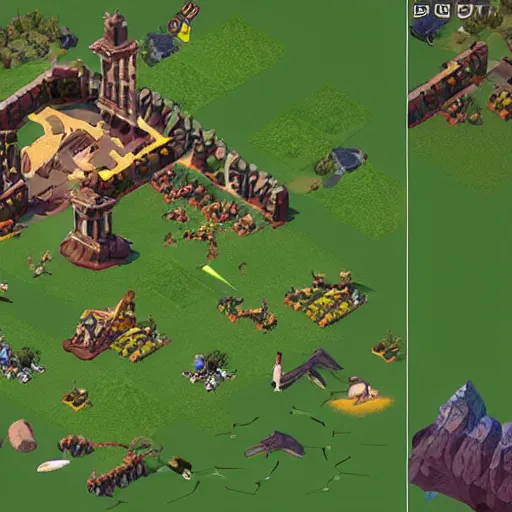 Image similar to A screenshot of the 90s isometric RTS game about managing a decaying national park, shows the UI