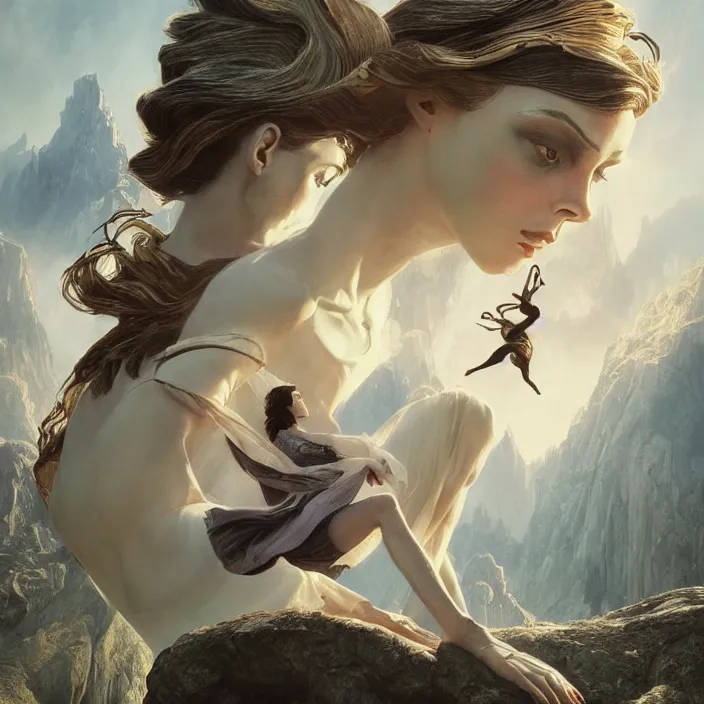 Prompt: bauhaus ballet style neverending story, ultra realistic, concept art, intricate details, serious, highly detailed, photorealistic, octane render, 8 k, unreal engine, art by todd mcfarlane and artgerm and greg rutkowski and alphonse mucha