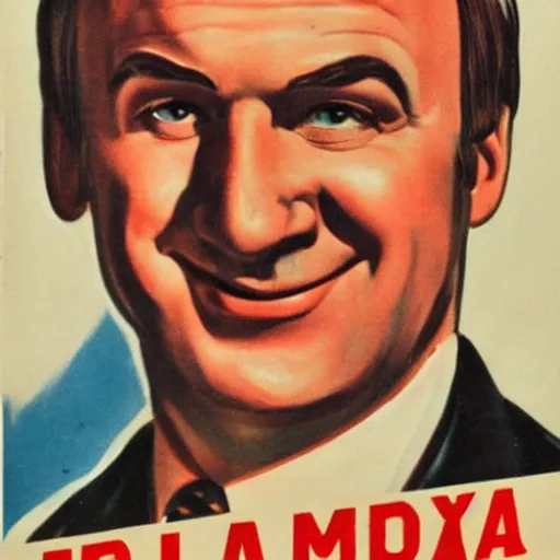 Image similar to saul goodman pointing at you while smiling, 1 9 4 0's propaganda poster