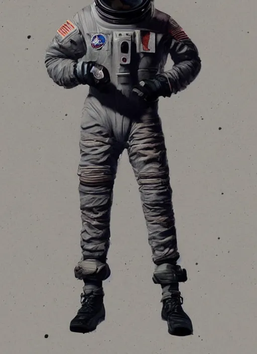Image similar to pinted full body portrait of kanye west as an astronaut by greg rutkowski, he is about 3 0 years old, short blond hair, athletic and strong, straight jaw, wearing futuristic space gear, highly detailed portrait, digital painting, artstation, concept art, smooth, sharp foccus ilustration, artstation hq.