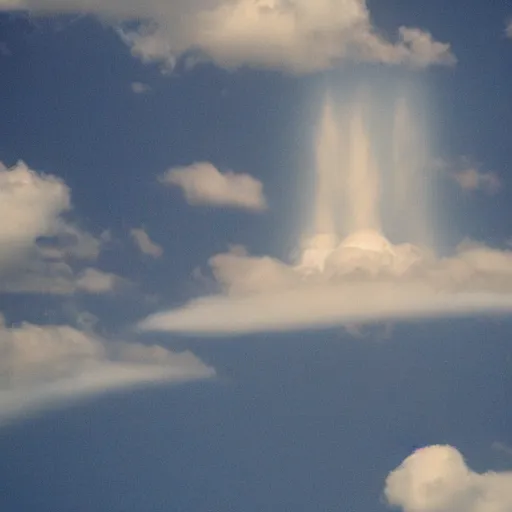 Image similar to clouds shaped like outline of virgin mary