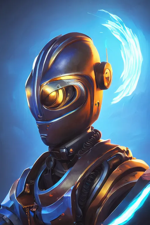 Image similar to epic mask helmet robot ninja portrait stylized as fornite style game design fanart by concept artist gervasio canda, behance hd by jesper ejsing, by rhads, makoto shinkai and lois van baarle, ilya kuvshinov, rossdraws global illumination radiating a glowing aura global illumination ray tracing hdr render in unreal engine 5