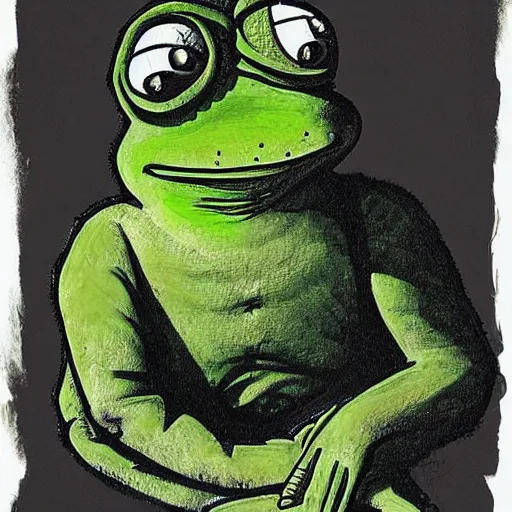 Image similar to a brilliant epic isograph print of pepe the frog by josep tapiro baro in the style of baroque art, trending on art station