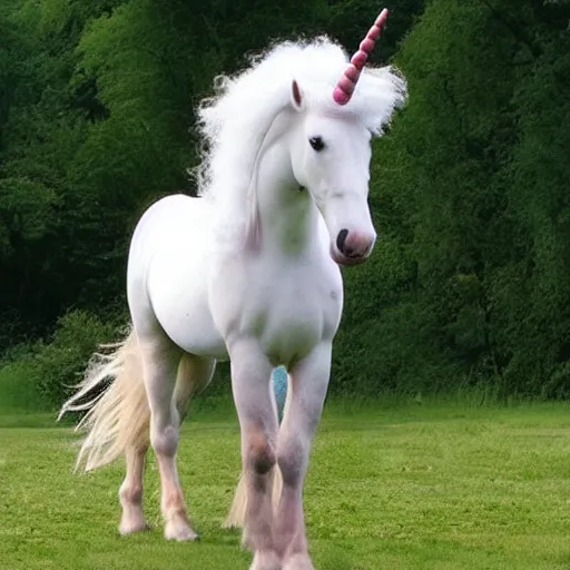 Image similar to horse unicorn hybrid.