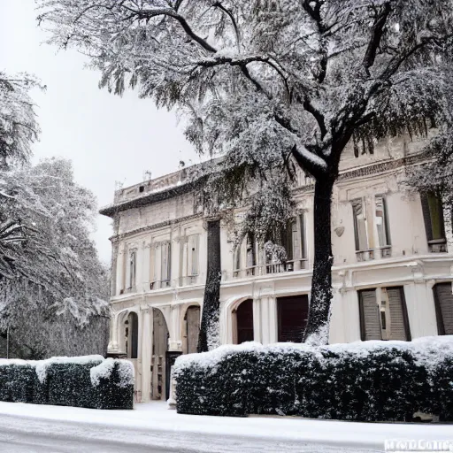 Image similar to Villa 31 Buenos Aires with snow