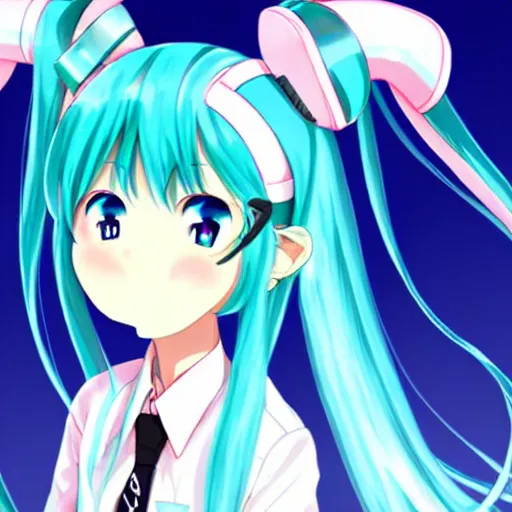 Image similar to hatsune miku pregnant with triplets at 4 0 weeks, baby movings in belly, anime art, trending on pixiv