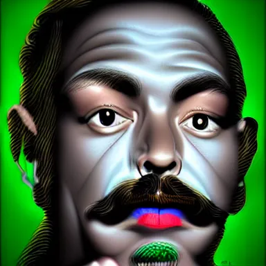 Image similar to portrait of a uncanny artist by Chor Boogie and Salvador Dali collaboration, digital art, mix of aesthetics, close up, high details