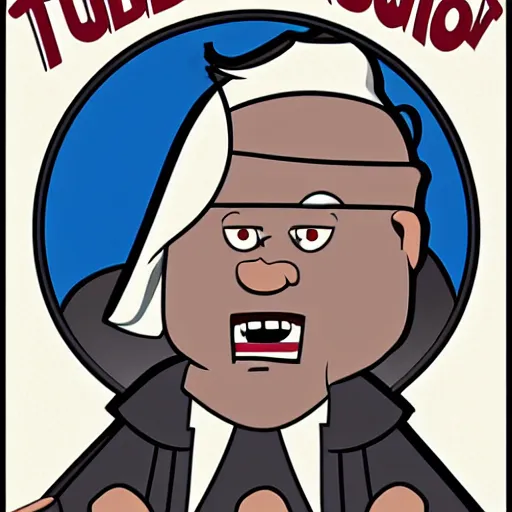 Image similar to humorous illustration of turbo pope