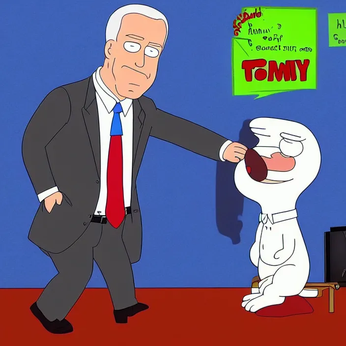 Image similar to joe biden in the tv show family guy