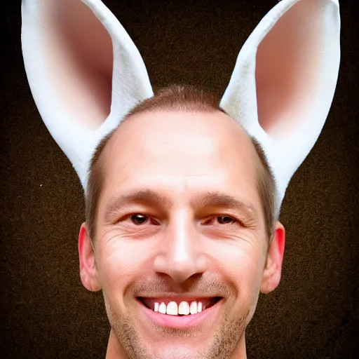 Prompt: A realistc photo of a man with big ears