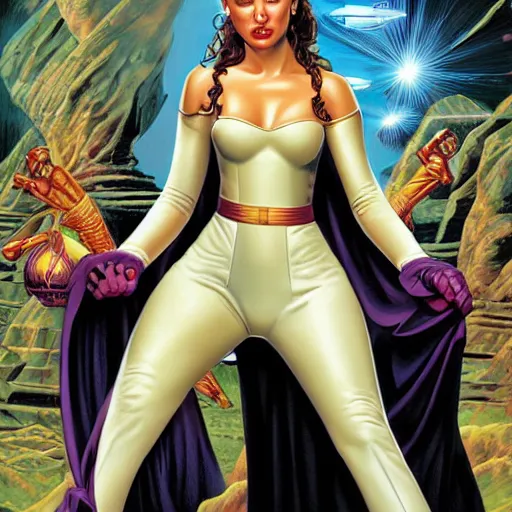 Prompt: padme by Joe Jusko