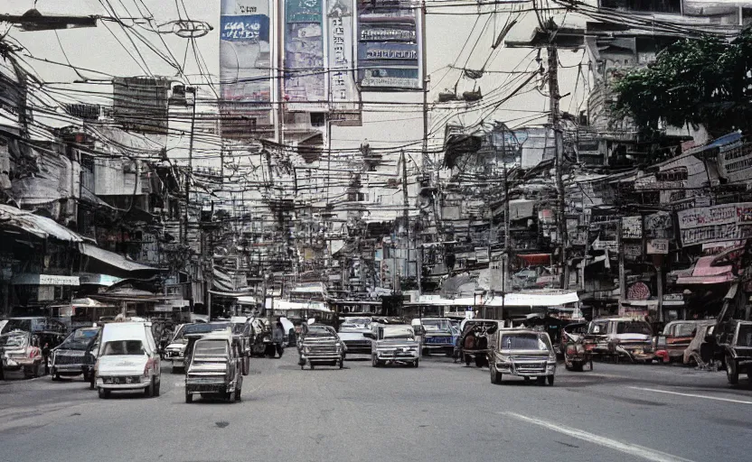 Prompt: 35mm photograph of bangkok thailand taken in 1990