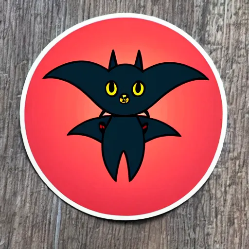 Image similar to cute bat sticker