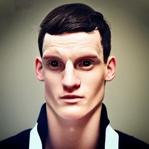 Image similar to “a realistic detailed photo of a guy who is an attractive humanoid who is half robot and half humanoid, who is a male android, Declan Rice, shiny skin”