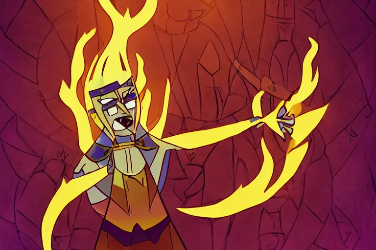 Prompt: A-X-O-L-O-T-L, my time has come to burn, i invoke the ancient power that i may return, quoted by Bill Cipher