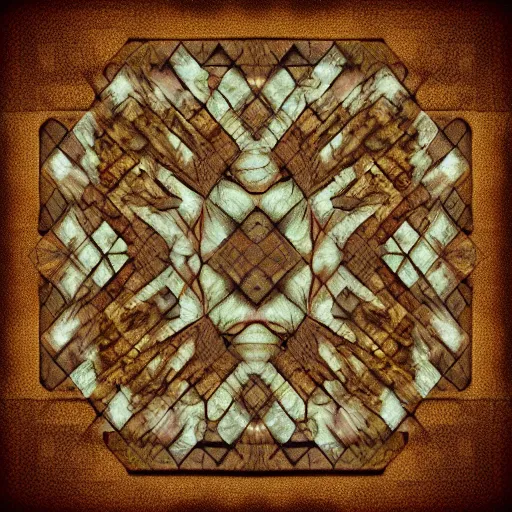 Image similar to two squares, digital art, best quality, design