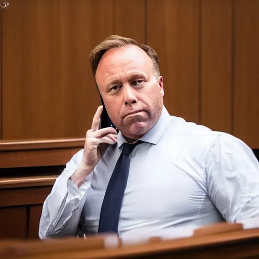 Image similar to Alex Jones desperately reaching for his out of reach phone in the courtroom, EOS 5DS R, ISO100, f/8, 1/125, 84mm, RAW, Dolby Vision