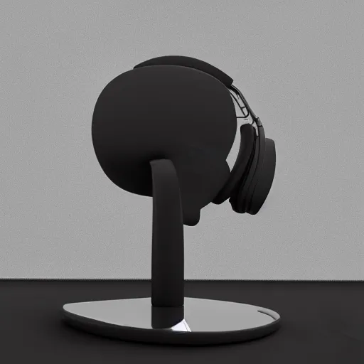 Prompt: headphone stand, futuristic, techno, cyberpunk, product design, 3 d render, 3 d concept, 3 d product render, isometric design fun, swag