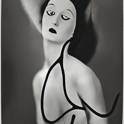 Prompt: a Man Ray's photograph, high definition