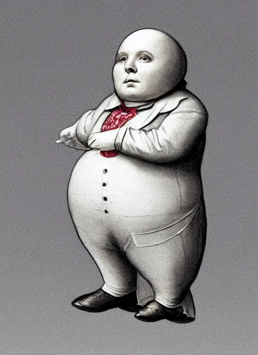 Prompt: 1 8 0 0 s style full body detailed photograph of humpty dumpty, realistic