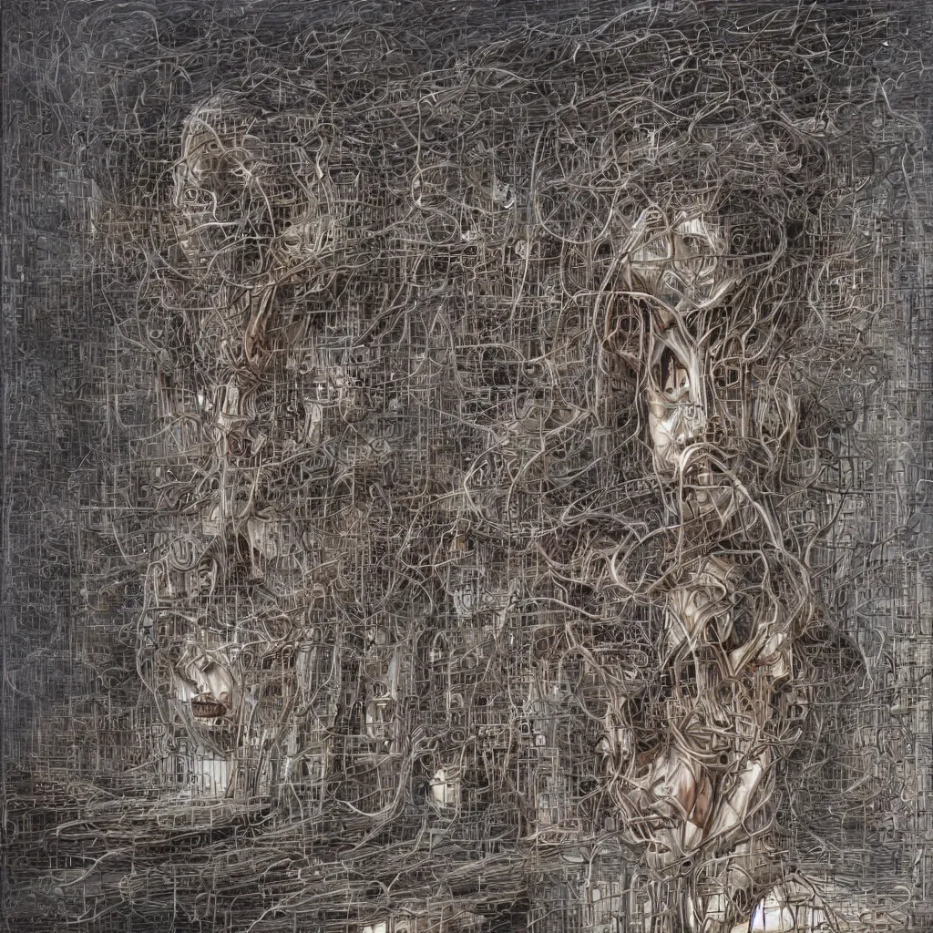 Image similar to electric minds, by peter gric