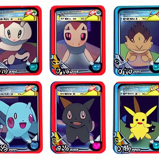 Image similar to pokemon cards with snooki, joe biden, nicki minaj, kim kardashian, osama bin laden, pokemon anime style, hd 8k image high detail, at target