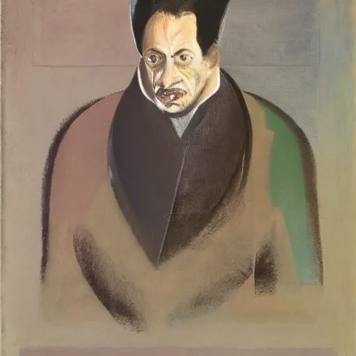Image similar to portrait of a man by francis bacon