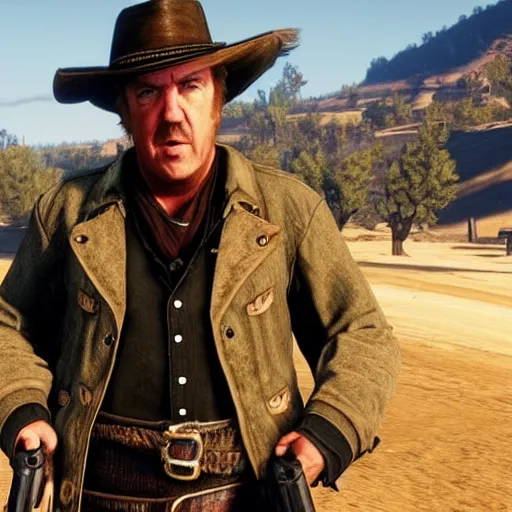 Prompt: “Jeremy Clarkson in Red Dead Redemption 2”