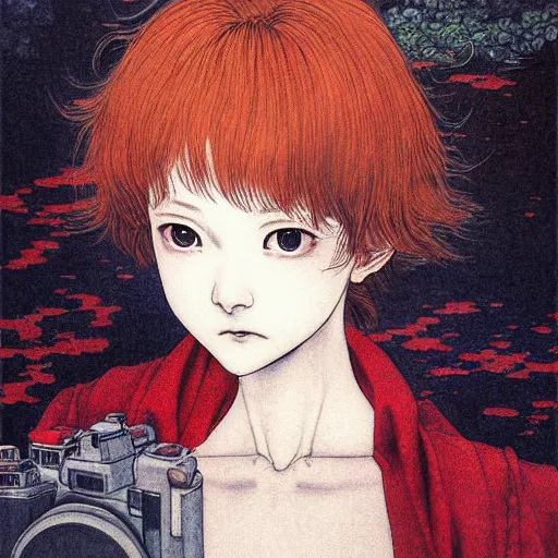 Prompt: prompt : photograph blur, grainy, soft light portrait painted in miyazaki color style drawn by katsuhiro otomo and takato yamamoto, inspired by fables, china doll face, smooth face feature, intricate oil painting, high detail, sharp high detail, manga and anime 2 0 0 0