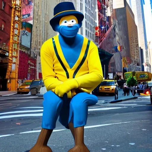 Image similar to curious. like curious george. swang. curious george man in the yellow hat. the curious monkey in new york city.