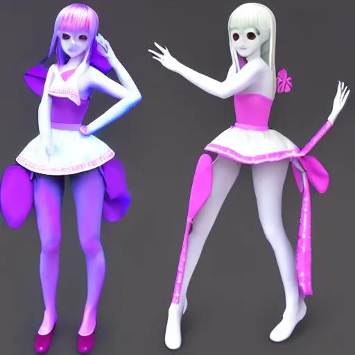 Prompt: projekt melody, vshojo, 3d avatar