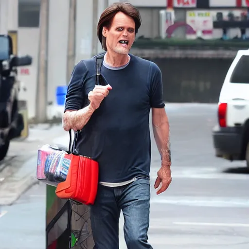 Image similar to jim carrey with carrier!!