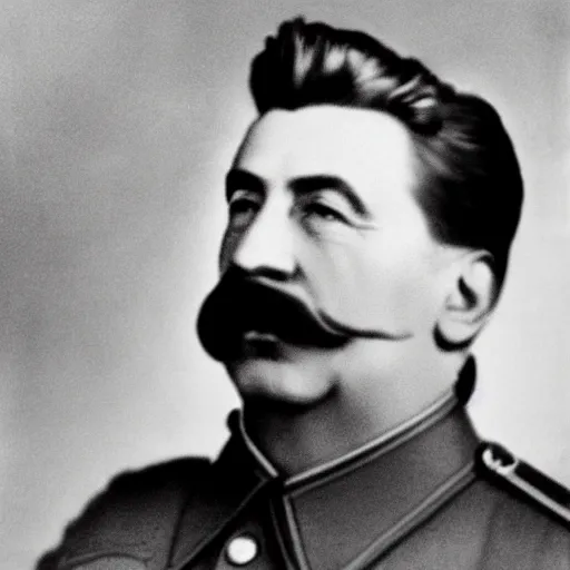 Prompt: portrait photo of stalin, elegant