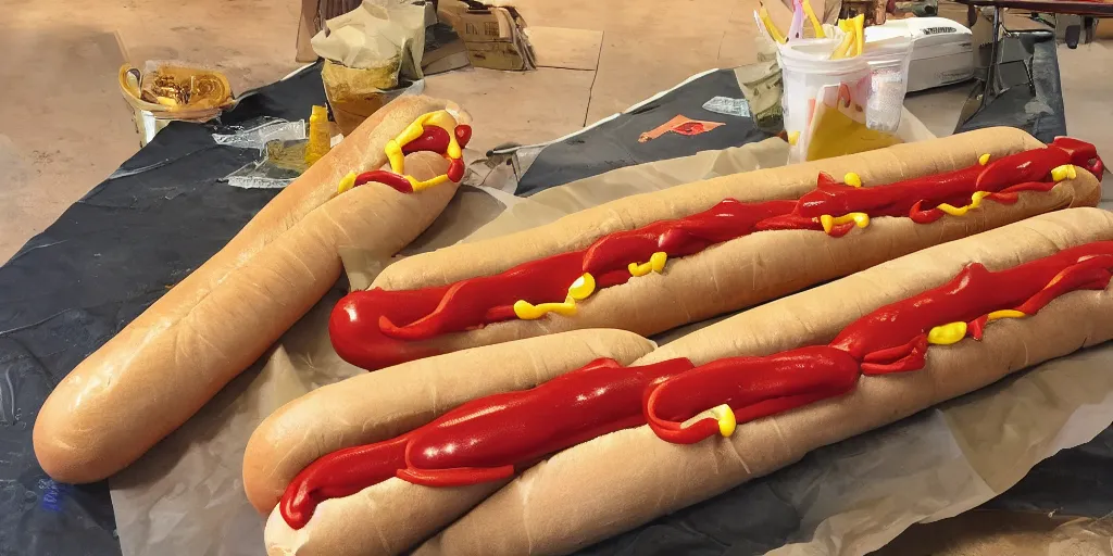 Image similar to ten foot long hotdog