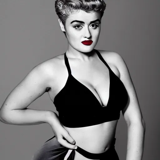 Prompt: stefania ferrario as marilyn monroe