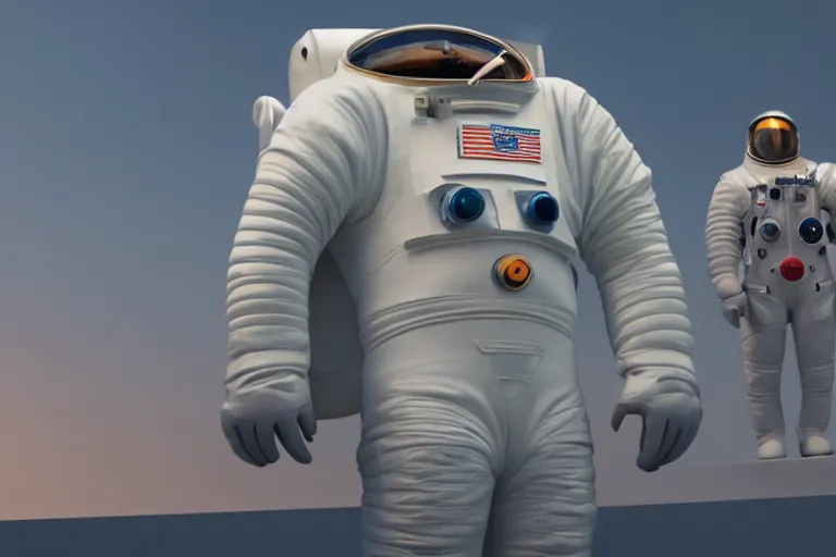 Image similar to astronaut suit in the shape of a whale, still from a pixar movie, high quality 3 d render, movie, pixar, renderman, 4 k, artstation