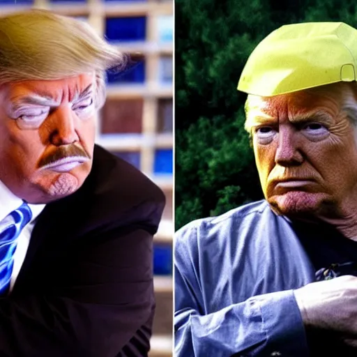 Image similar to walter white and donald trump