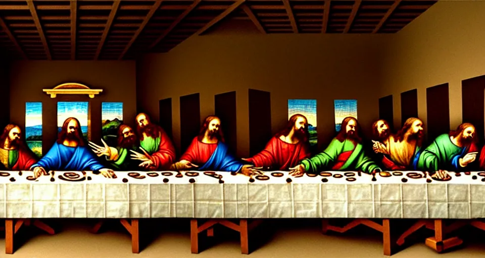 Artist sculpts incredible replicas including Da Vinci's Last Supper out  of PASTA