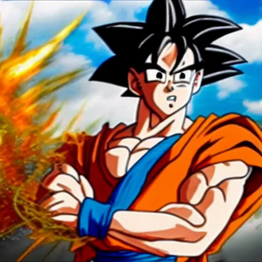 Image similar to film still of goku in the new action movie, 4 k