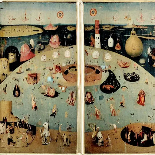 Image similar to ahvaz kamikaze hieronymus bosch