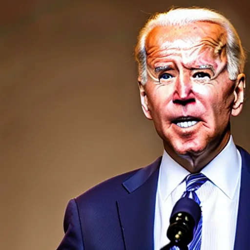 Image similar to joe biden with glowing laser eyes