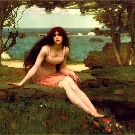 Image similar to art by, john william waterhouse, kilian eng, rosetti, john everett millais, 4 k