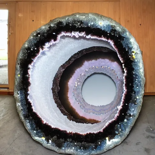 Image similar to Geode portal in a space