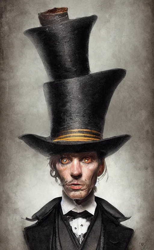 Prompt: Portrait of a humanoid catfish wearing a waistcoat and top hat, victorian, highly detailed, cinematic lighting, digital art painting by greg rutkowski