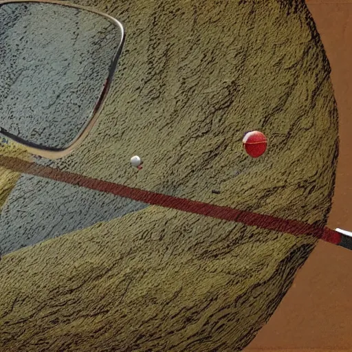 Image similar to the earth being hit with a tennis racquet, high detail